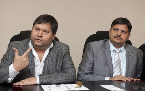 Ajay Gupta and younger brother Atul Gupta Picture: Gallo Images 