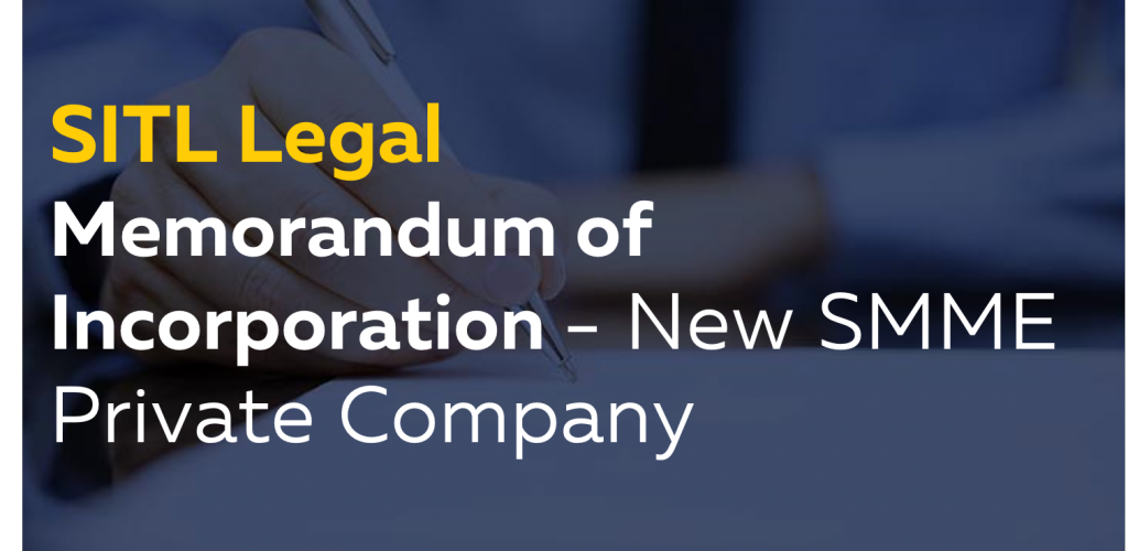 Memorandum of Incorporation to form a new SMME Private Company - Moneyweb