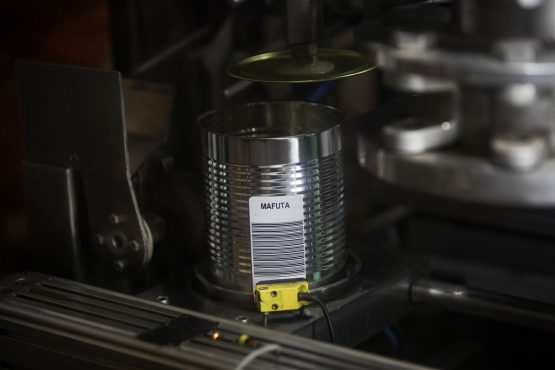 Diamonds are dropped by machine into sealed barcoded cans without ever being touched by human hands. A series of vibrating racks and rotating drums crush the sediment into a series of increasingly smaller stones. The whole process is automated. Picture: Simon Dawson/Bloomberg