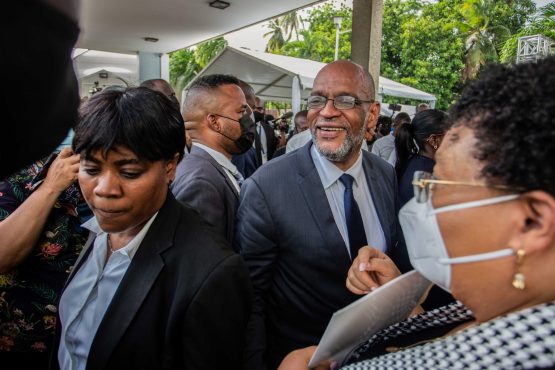 Ariel Henry new Prime Minister of Haiti arrives a ceremony at the Prime Minister's Office on July 20, 2021 in Port-au-Prince, Haiti. Image: Bloomberg