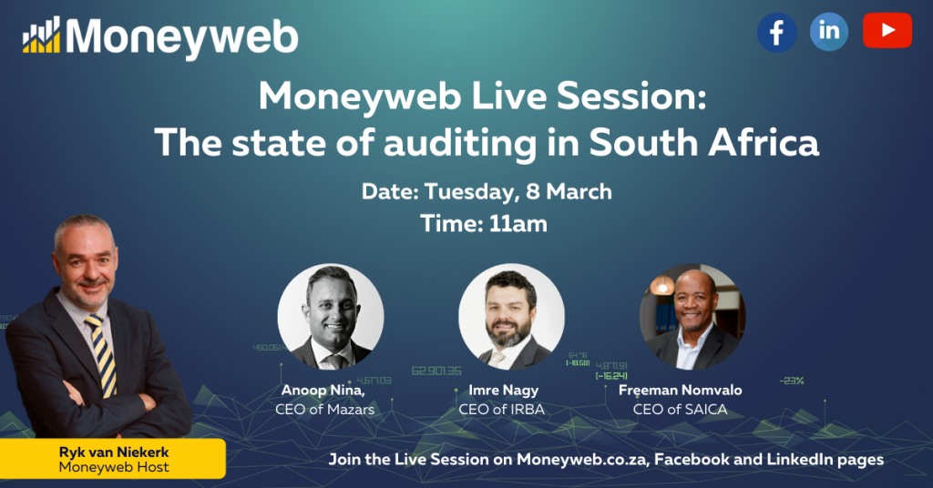 Moneyweb Live Session: The state of auditing in South Africa - Vimarsana News
