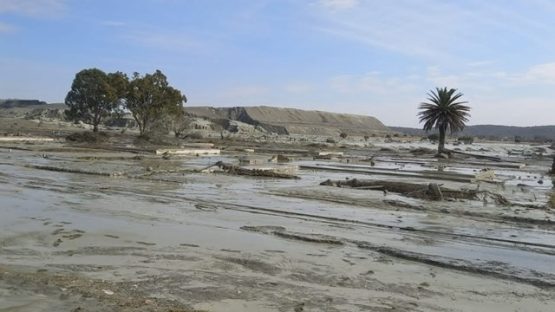 The dam collapse also resulted in the loss of power in the small town of Jagersfontein, about 100 kilometers from Bloemfontein. Image: OFM