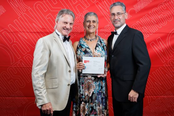 Abri du Plessis, Megan Fraser et Reuben Beelders de Gryphon Asset Management. Image : Magma Media