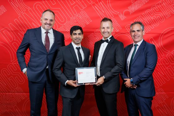 Shaun Anderson et Mansoor Narker de Nedgroup ; Iain Power de Truffle Asset Management ; et Rob Johnson de Nedgroup. Image : Magma Media