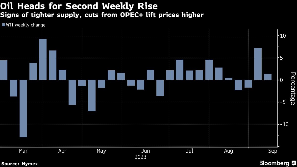 Oil stumbles to take gloss off weekly gain on OPEC+ supply cuts - Moneyweb