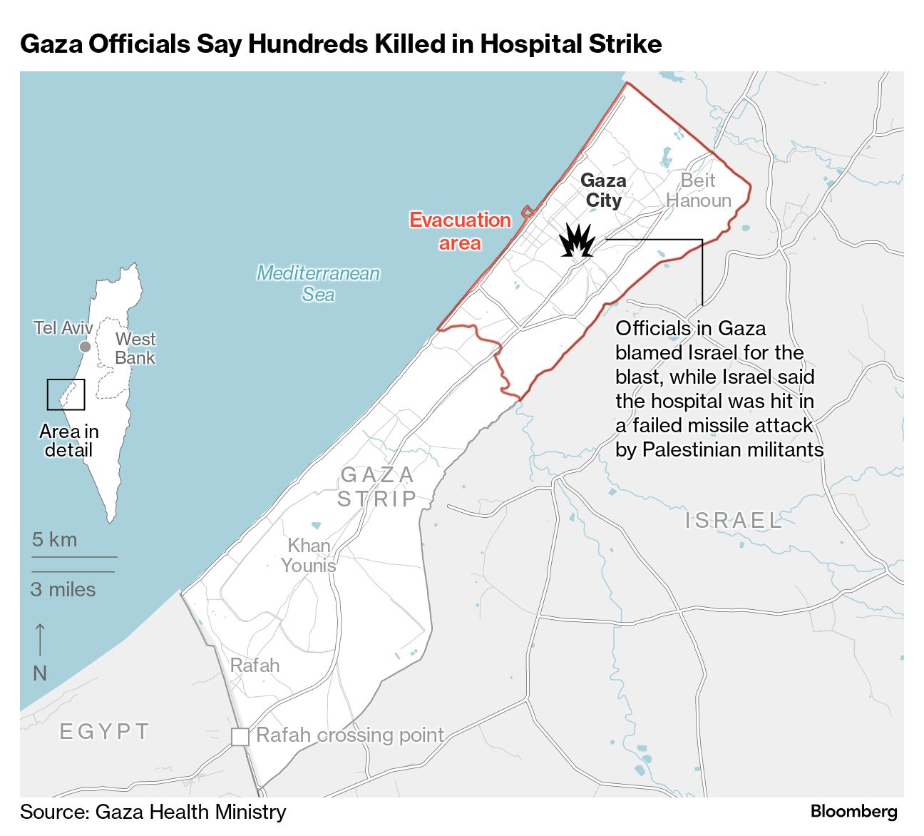 Hundreds dead at Gaza hospital as Israel, Hamas trade blame - Moneyweb