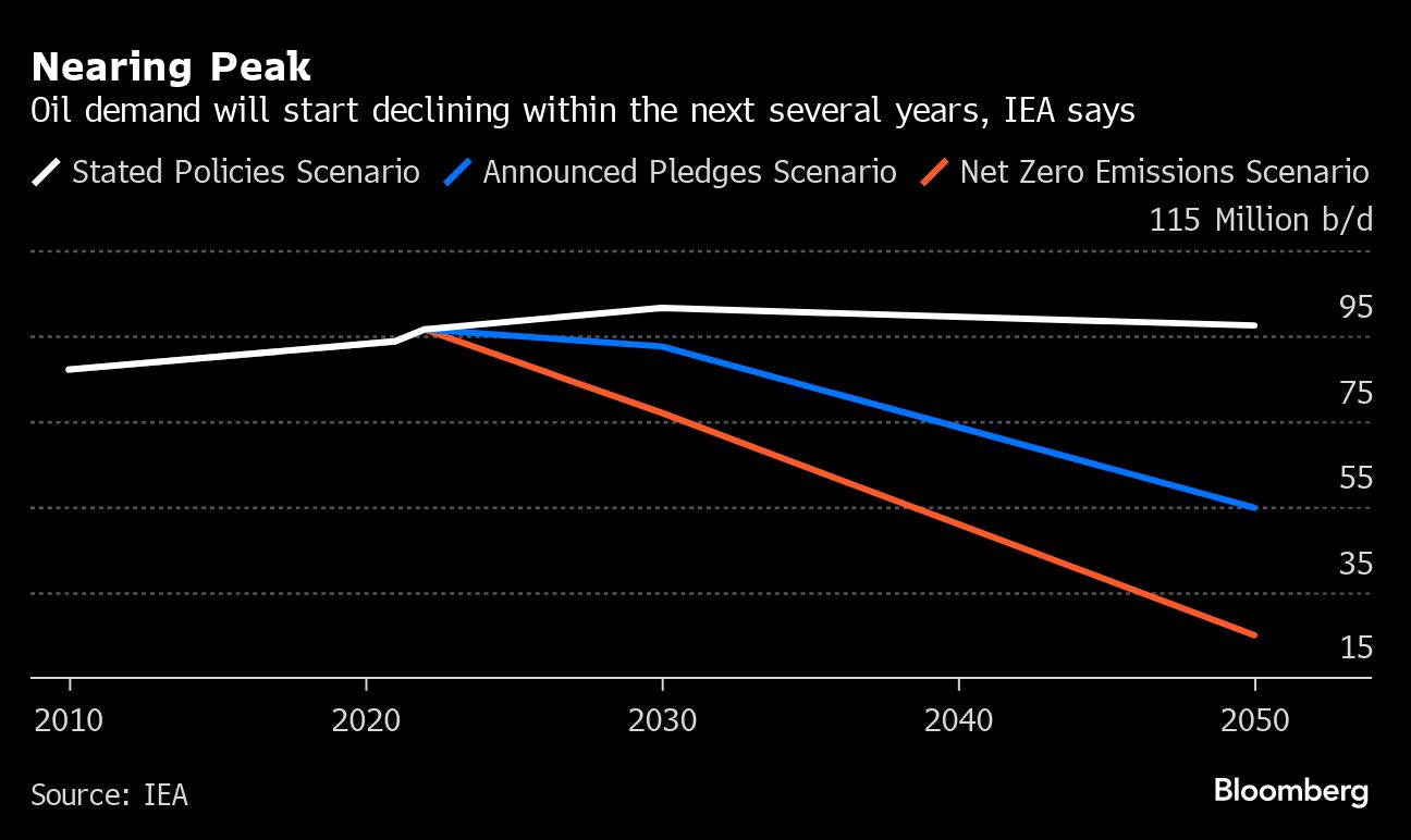 Global oil demand to reach its peak this decade, IEA says - Moneyweb