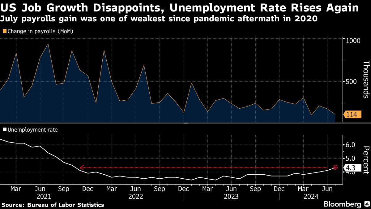 US unemployment rate rises again, cementing path to Fed rate cut - Moneyweb