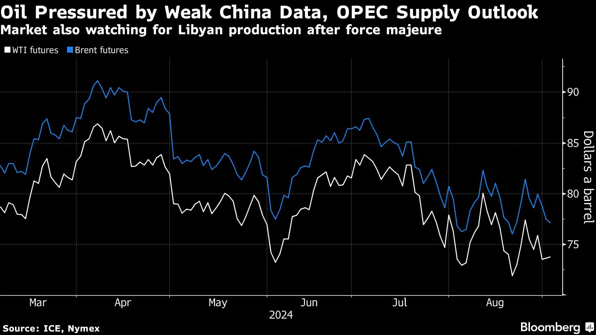Oil steady as China demand concerns offset Libyan disruptions - Moneyweb