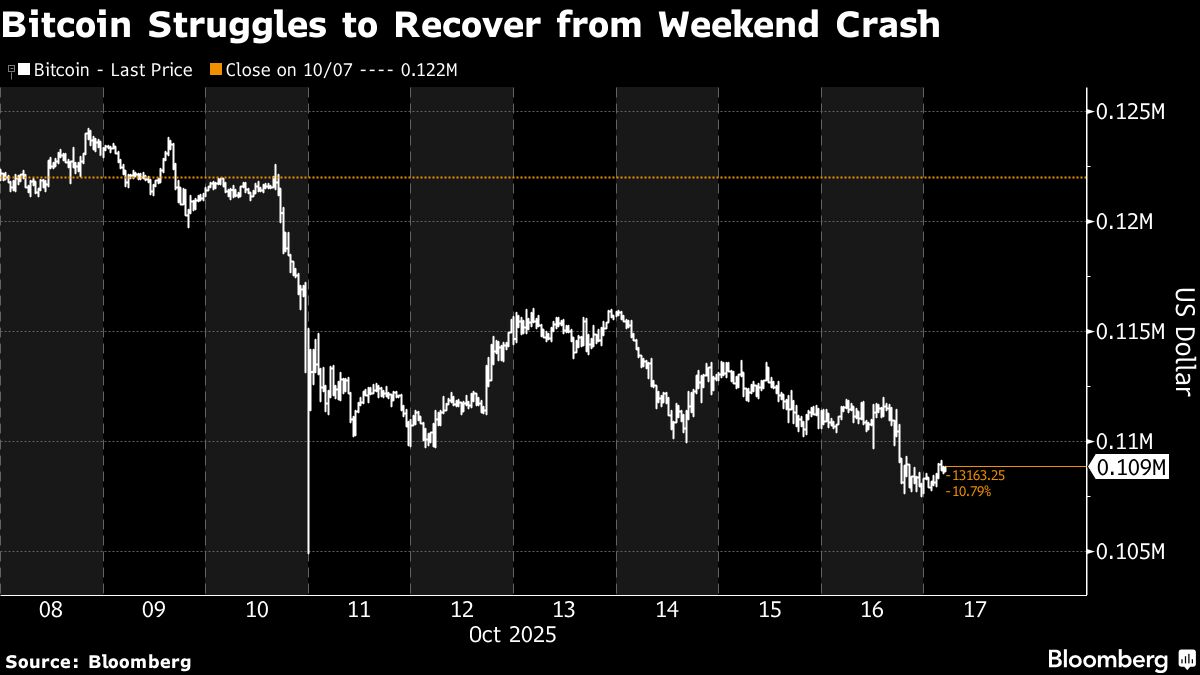 Bitcoin struggles to find momentum after historic wipeout - Moneyweb