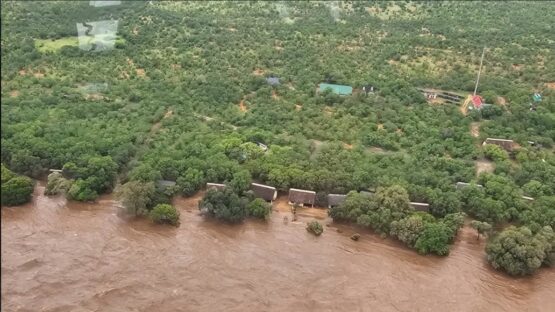 Screenshot of Kruger National Parks flooding. 