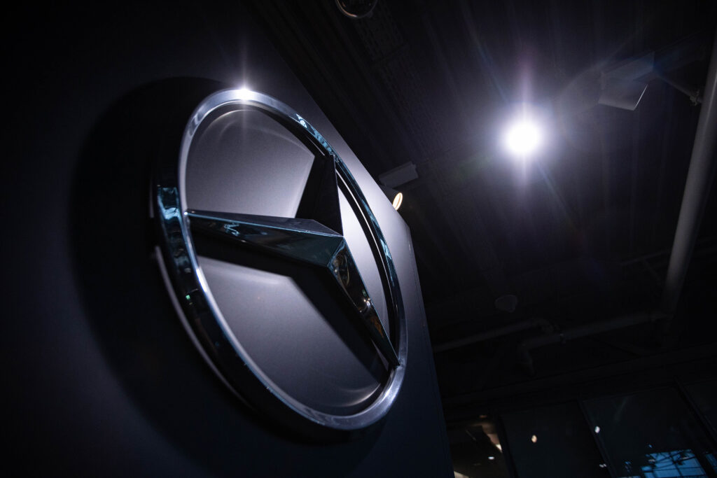 Mercedes unwraps an electric sports car that sounds like a gas-guzzler