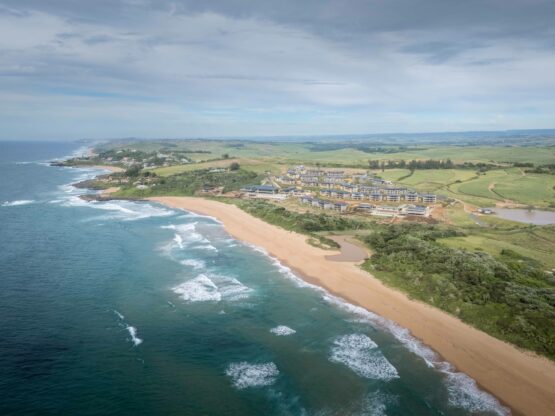 Shot of the Club Med resort taken in mid-March. Image: Supplied