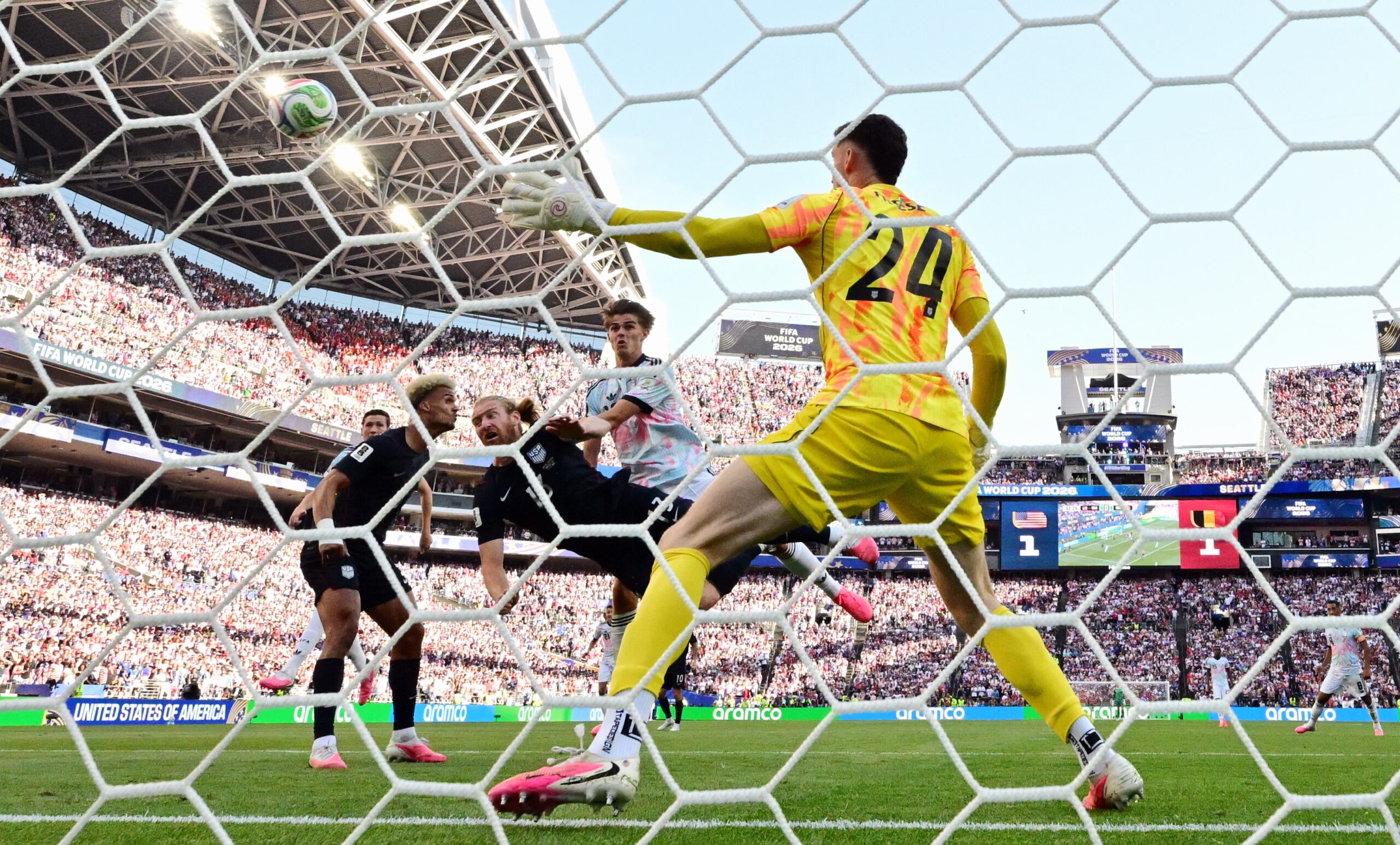 US loses to Belgium in World Cup match marred by controversy