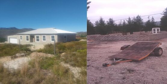 Presence of brick-and-mortar structures and building activity on the site.